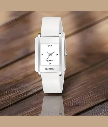 Cosmic White PU Analog Womens Watch
