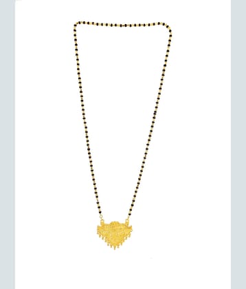 SHANKHRAJ MALL GOLD PLATED NEW FANCY MANGALSUTRA-100293