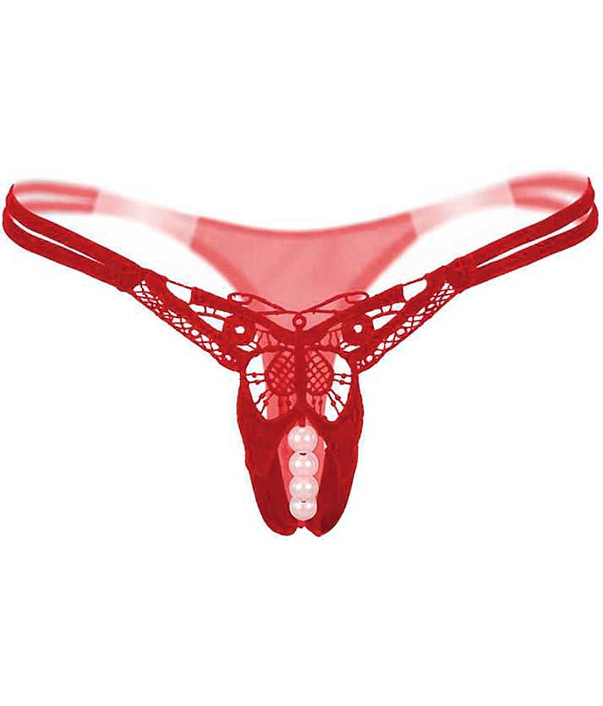 FIHA Pack of 1 Poly Cotton Thongs For Women ( Blue )