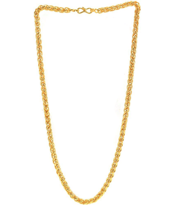 PUJVI Gold Plated Alloy Chain ( Pack of 1 )
