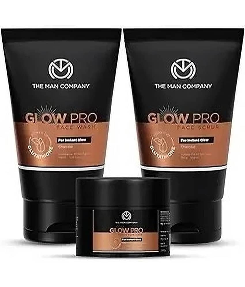 The Man Company Glow Pro Face Care Kit for Oily Skin | Glowing & Moisturized Skin Routine
