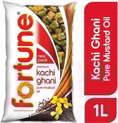FORTUNE KACHI GHANI Mustard OIL 1L Pouch