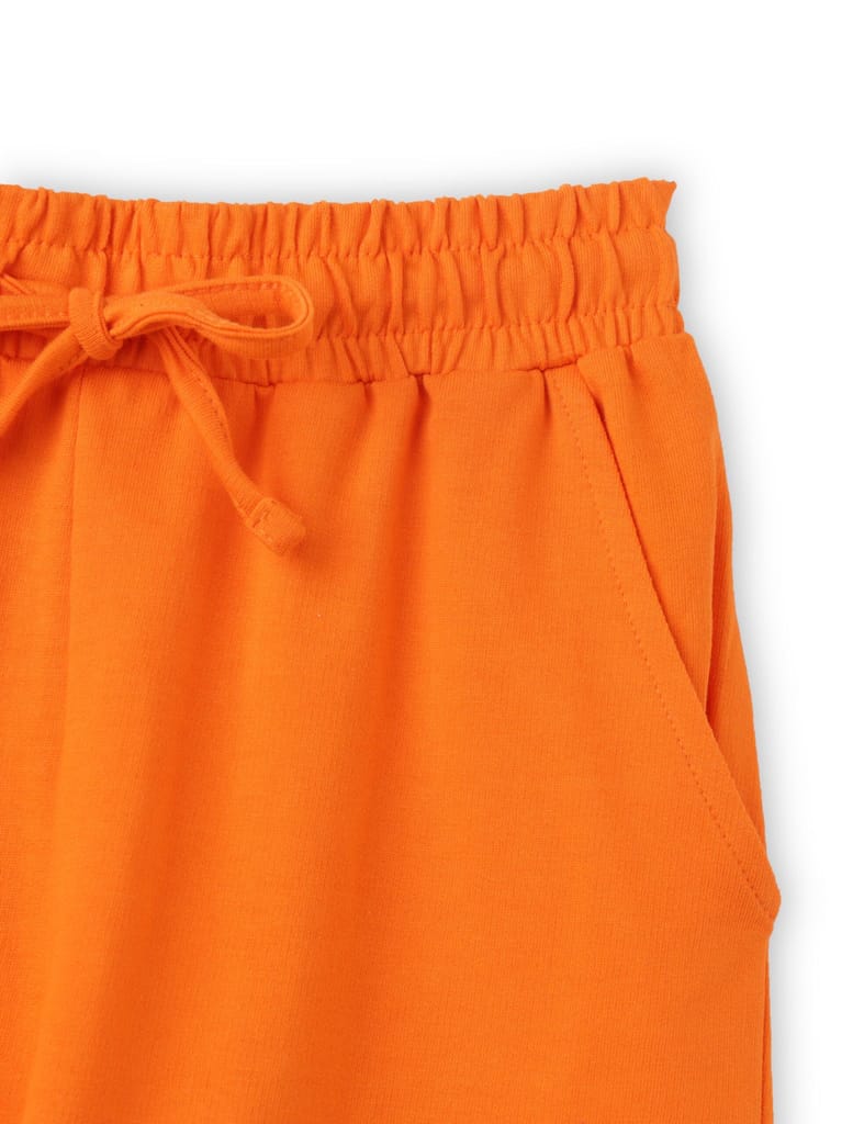 New Kids Boys Shorts Cotton French Terry Scarlet Ibis Orange Super Hero 2025 at ShopCircuit | ON