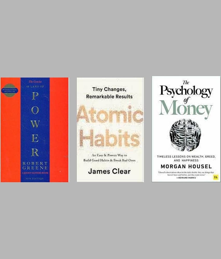 The Concise 48 Laws Of Power + Atomic Habits + The Psychology of Money