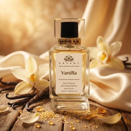 Essent Perfumes Vanilla Eau de Parfum (EDP) – Pure Vanilla Sweet Long Lasting Perfume – Women’s Fragrance