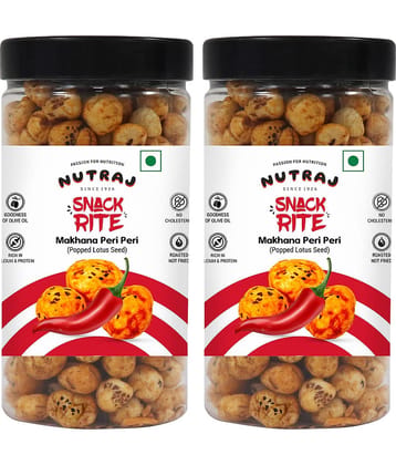 Nutraj Snackrite Roasted Makhana Peri Peri 70 g (Pack of 2), Roasted Foxnut)