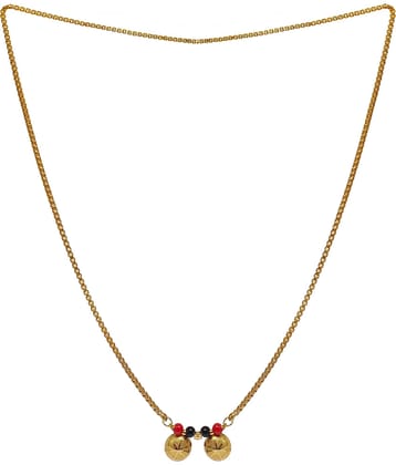 SHANKH-KRIVA Golden Mangalsutra ( Pack of 1 )