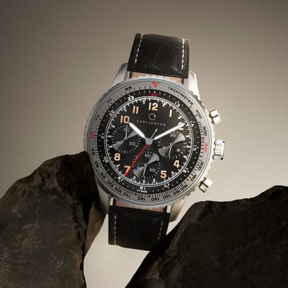 Carlington Legacy Series Analog Wrist Watches with Chronograph & Premium Leather Strap for Men - CT 9988