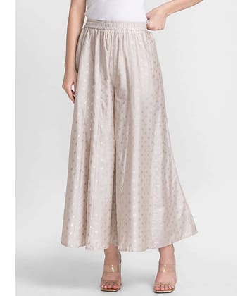 Globus - Off White Viscose Flared Women's Palazzos ( Pack of 1 )