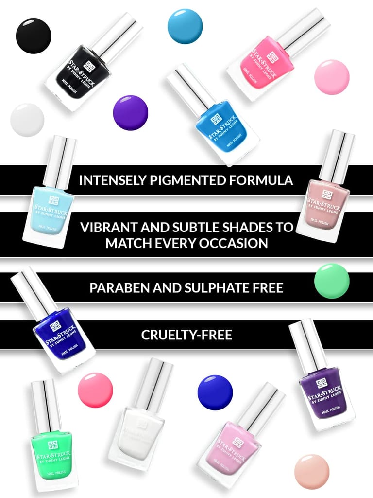 STARSTRUCK BY SUNNY LEONE Nail Polish Vibe Check |Pack of 10