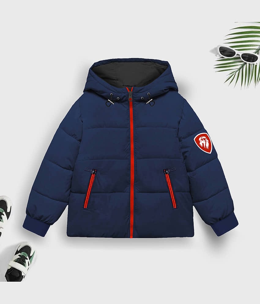 Trampoline - Blue Polyester Boys Puffer Jacket ( Pack of 1 )