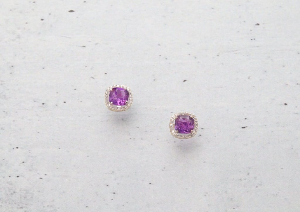 Chromatic Solitaire Stud Earrings