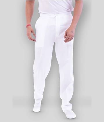 DESHBANDHU DBK - White Cotton Men's Joggers ( Pack of 1 )