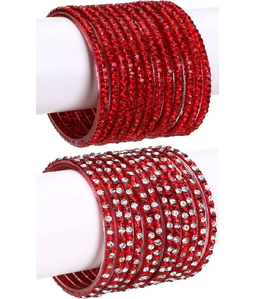 Somil - Maroon Bangle Set (Pack of 2)