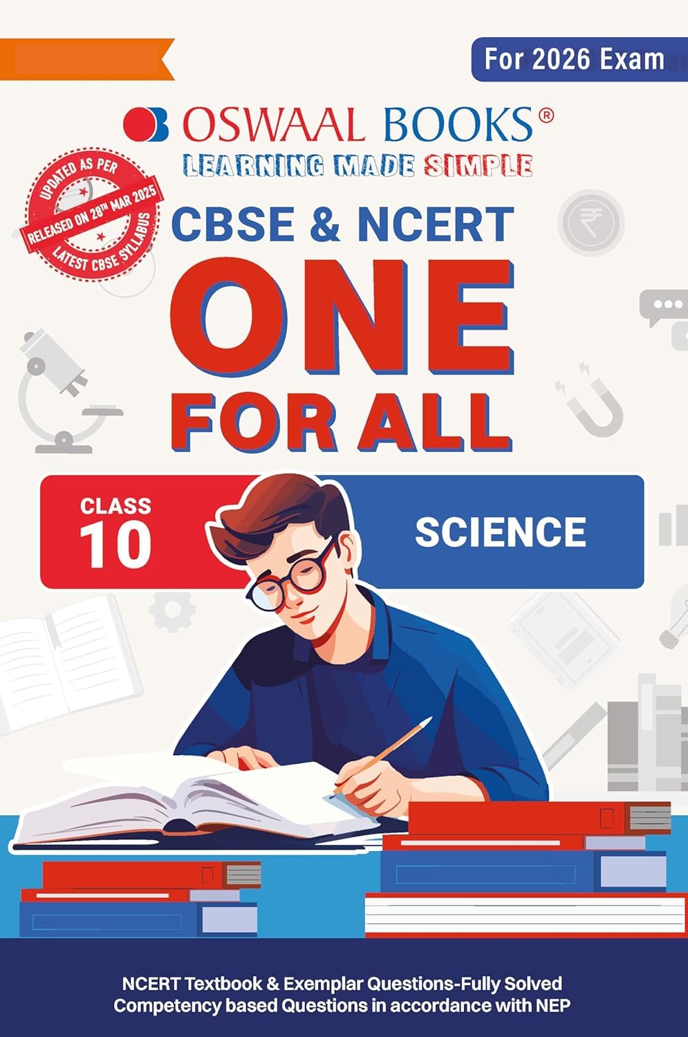 Oswaal CBSE & NCERT One For All Science Class 10 Guide, 2026 Exam Edition with Solved Questions [Paperback] [Oct 30, 2024] Oswaal Books And Learning Private Limited