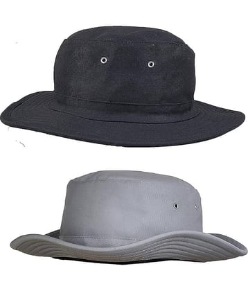 Zacharias Black Plain Cotton Hats