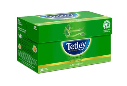 Tetley Green Tea - Regular, 30 Bags