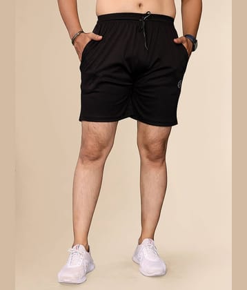 Kashvi Black Lycra Men's Shorts ( Pack of 1 )