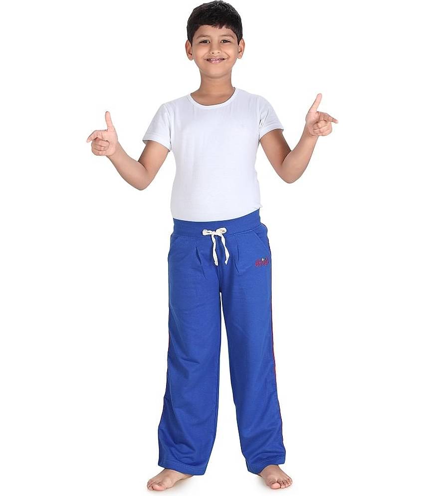 Dongli Pack of 1 Boys Cotton Trackpant ( Blue )
