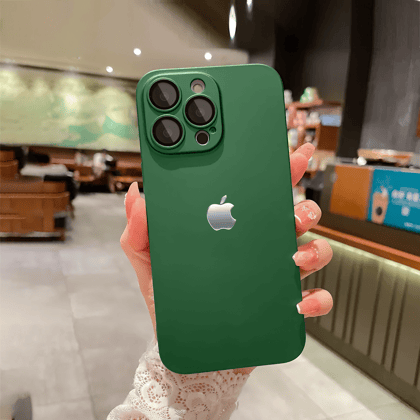 iPhone 15 Pro Solid Matte Finish Case-Green