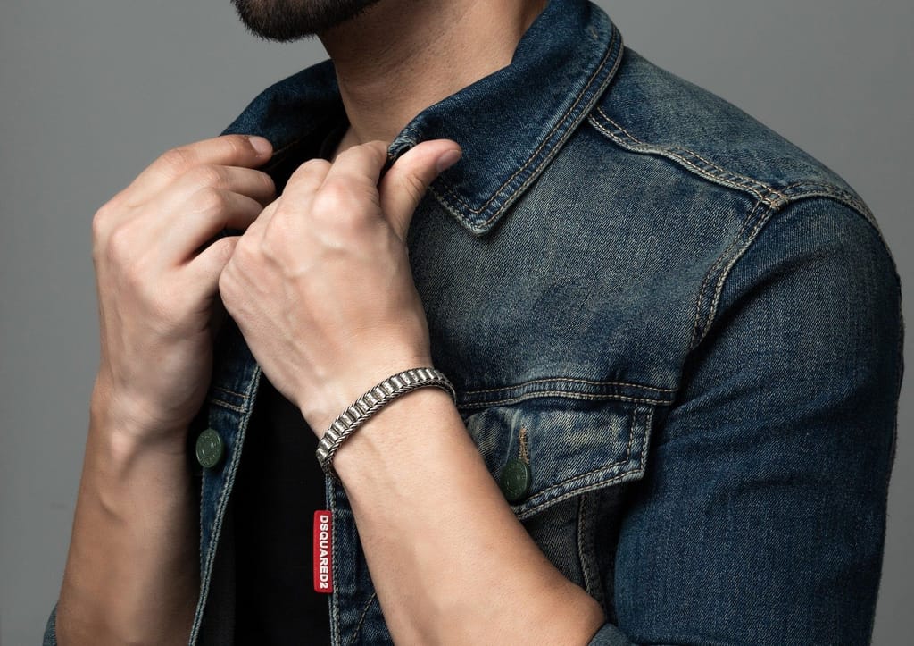 Revolving Om Barrel Bracelet