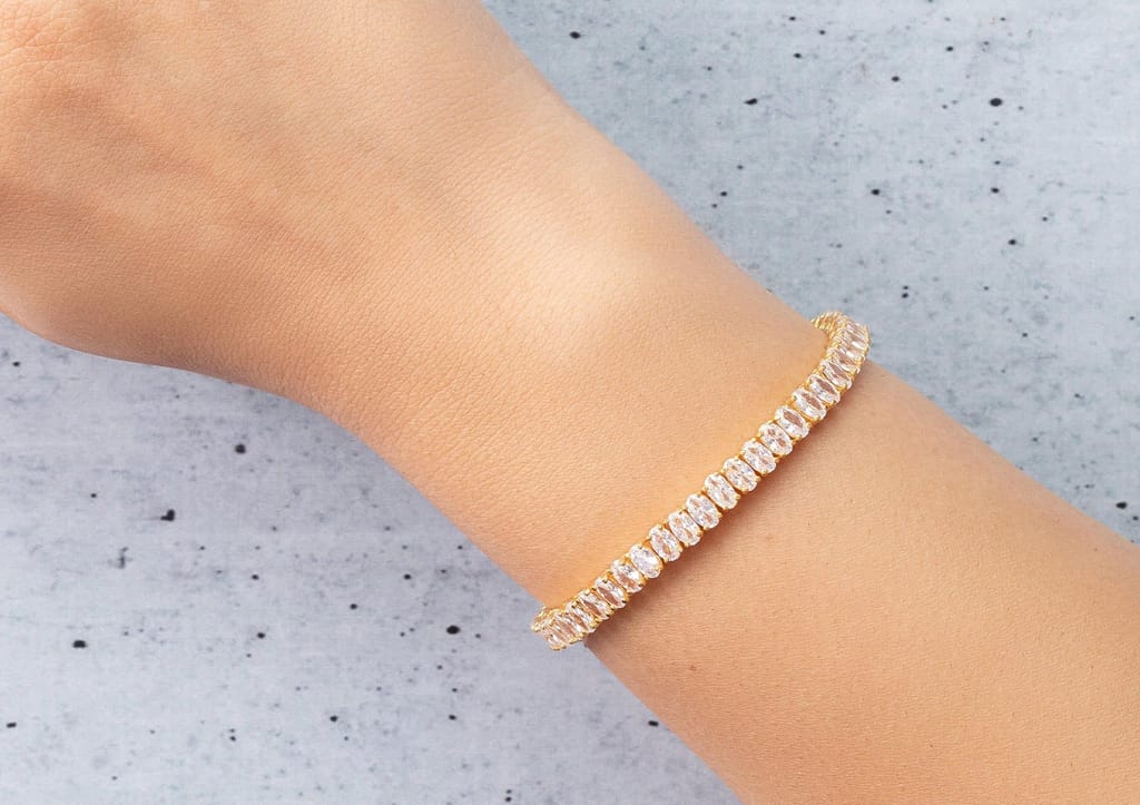 Infinite Ellipses Tennis Bracelet