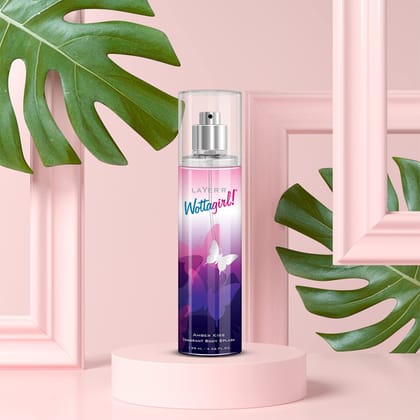 Layer'r Women WottaGirl Fresh Scent Spray Body Splash Gift Set Combo Pack Of 3 -Secret Crush, Spellbound, Amber Kiss Fresh Scent Spray Body Splash 135Ml
