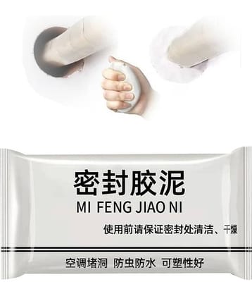 Waterproof Sealant Mastic, Household Wall Hole Repair Mending Mud Sealant Sealing Repair, Fill Holes, Cracks, Gaps and Voids Around Windows, Doors, Pipes, Outlets, Vents.