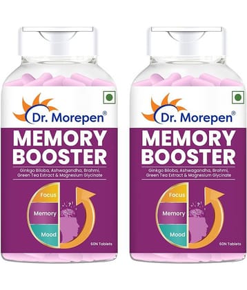 Dr. Morepen Memory Booster Brain Supplement Helps in Concentration, Focus (60 Tablets)