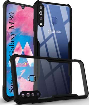 PLUGTECH Slim Shockproof Case | Matte Black Soft | Drop Protection | Precise Cutouts | Premium Mobile Cover for Samsung Galaxy M30