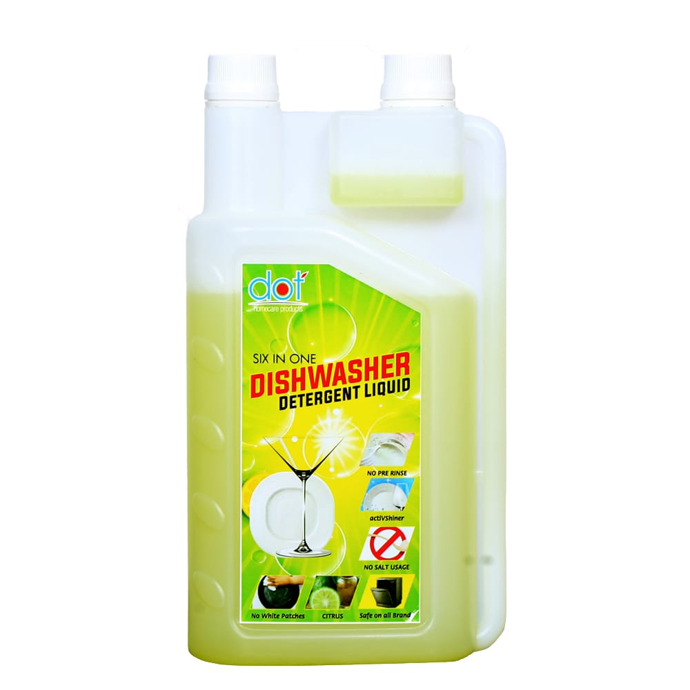 DOT Dishwasher Detergent Liquid 800ml | Eco Friendly | Suitable for all branded machines, Salt & Hard water compatible, Protects appliance. - No LEAKS