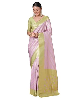 Women's Silk Blend Ethnic Motif Printed Saree With Unstitched Blouse Piece Women's Silk Blend Ethnic Motif Printed Saree With Unstitched Blouse Piece