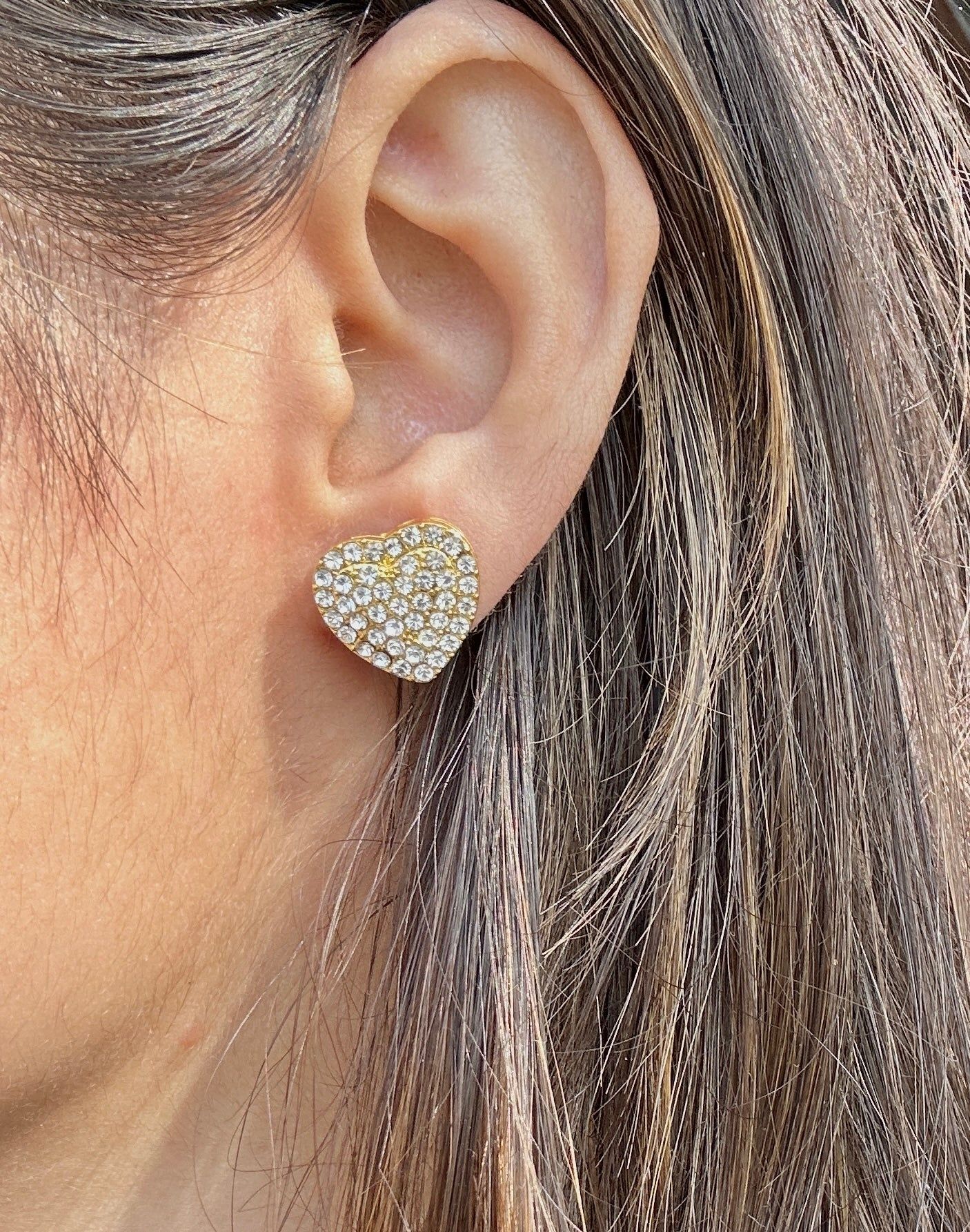Heart of Gold 18K Gold Plated Earrings