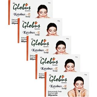 Globus Remedies Antifungal Soap- KETOBUS-Z 75 gms, Set of 5