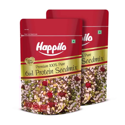 Happilo Premium 6 in 1 Super Seeds & Nuts Mix 250g (Pack of 2)