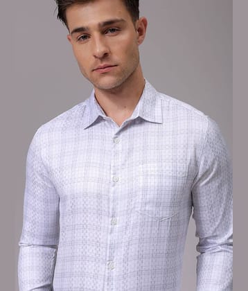 The Indian Garage Co. Poly Cotton Slim Fit Full Sleeves Men's Formal Shirt - Blue ( Pack of 1 )