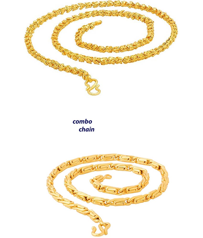 JIPPA Gold Plated Chain ( Set of 2 )