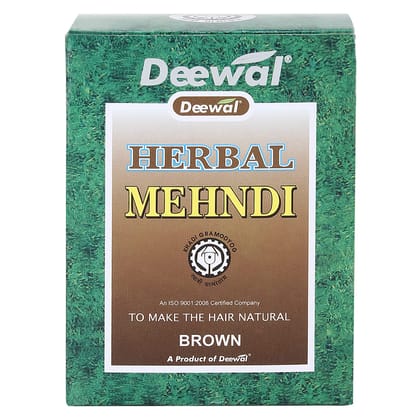Deewal Herbal Khadi Mehndi for Unisex, 800g - Brown (Pack of 10) Deewal Herbal Khadi Mehndi for Unisex, 800g - Brown (Pack of 10) - Brown / 80 g (Pack of 10)