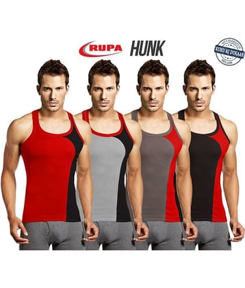 Rupa Multi Sleeveless Vests Pack of 4