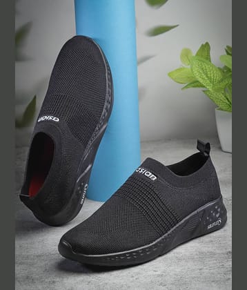ASIAN STORM-01 Black Men's Slip-on Shoes