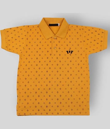 NEUVIN Pack of 1 Boys Cotton T-Shirt ( Light Orange )