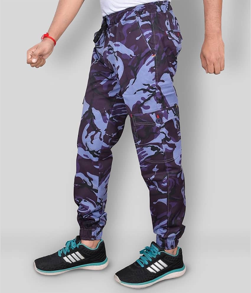plounge - Multicolor Cotton Lycra Men's Joggers ( Pack of 1 )