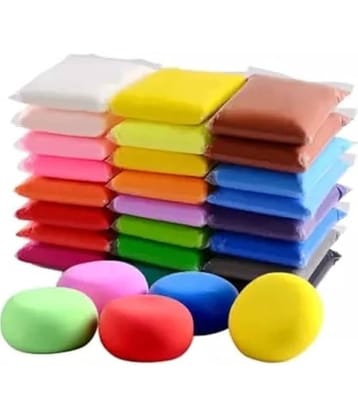 Freedy (Pack of 12) Air Dry Clay, Colorful Children Soft Clay, Creative Art Crafts, Gifts for Kids-Multi Color. Non-Toxic Modeling Magic Fluffy Foam Bouncing Clay Putty Kit for Kids with Tools