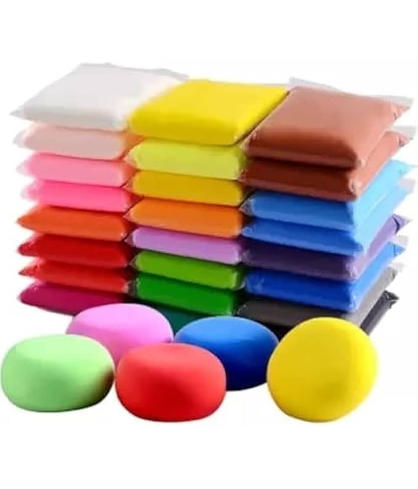 Freedy (Pack of 12) Air Dry Clay, Colorful Children Soft Clay, Creative Art Crafts, Gifts for Kids-Multi Color. Non-Toxic Modeling Magic Fluffy Foam Bouncing Clay Putty Kit for Kids with Tools