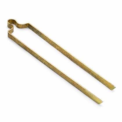 12 Inch Iron Fire Tongs for Pooja & Kitchen � Long Charcoal Tong/Coal Picker Tool � Durable Chimta for BBQ, Stove, Agarbatti & Diya Use � Ice Tongs � Kari Kottai Karandi