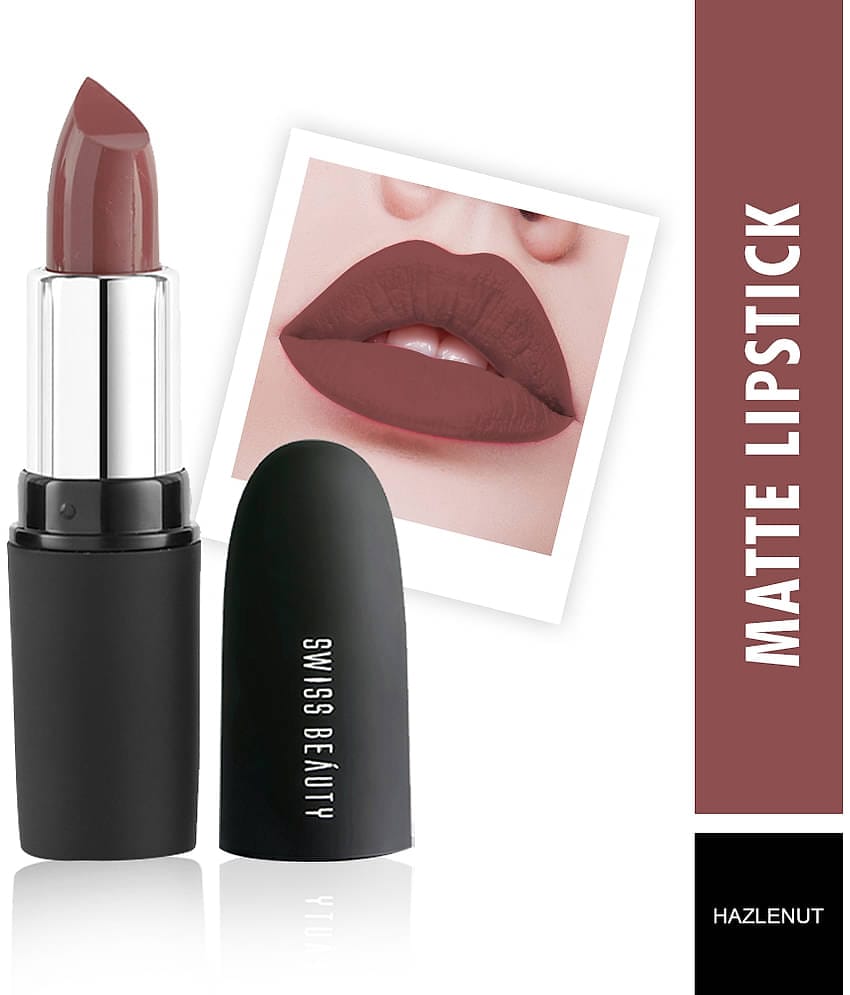 Swiss Beauty Matte Lipstick (Orange Red), 3.8gm