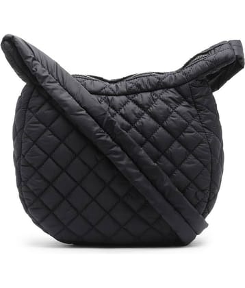 Anekaant Sling Bag Polyster Set of 1 ( Black )