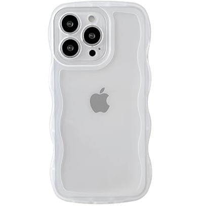 White Zig Zag Frame Silicon Case For Apple Iphone 14 Pro Max