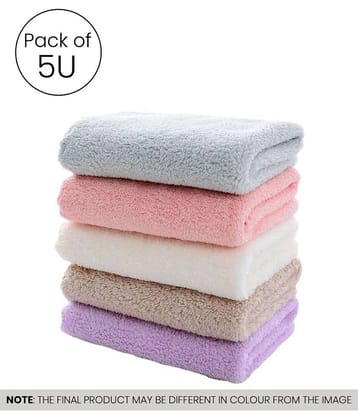 Mahek Accessories Multicolor 280 GSM Microfiber Cleaning Cloth For Automobile Car accessories (Pack Of 5) 30x30 cms