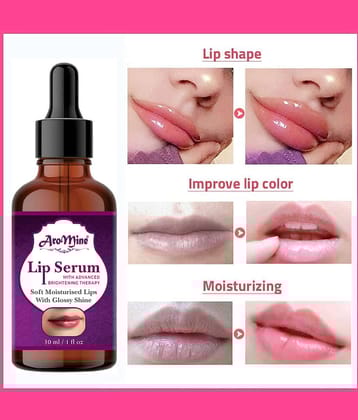 Aromine Pink Lip Serum- For Glossy, Shiny & Soft Lips (Moisturizing & Nourishing) Men & Women Face Serum 30 mL